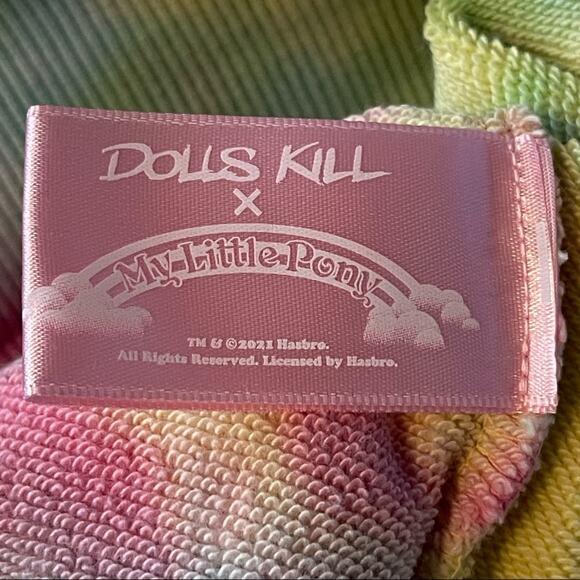 My Little Pony  X Dolls Kill Friendship Is Magic Tie Dye Hoodie XS NWT - Picture 10 of 11